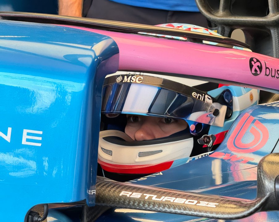 Colapinto largará décimo en Azerbaiyán. Foto: Agencia NA (@AlpineF1Team)